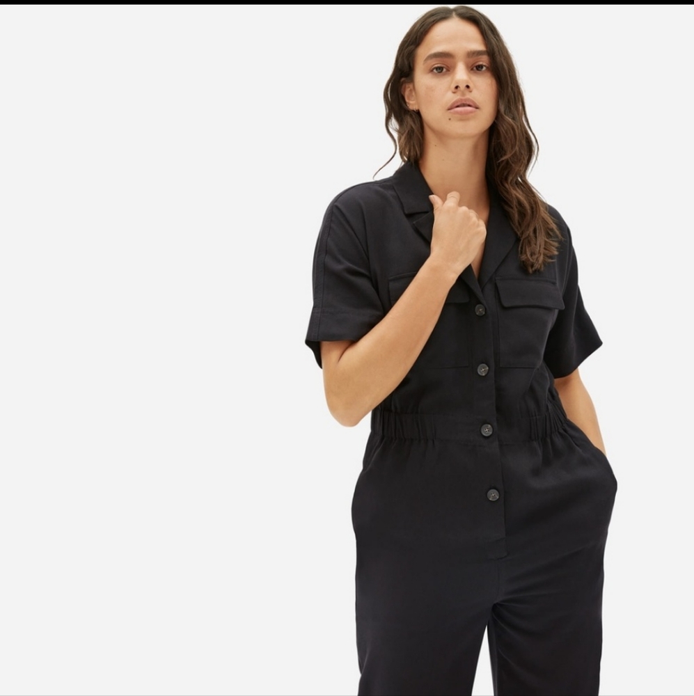 Everlane utility drape jumpsuit